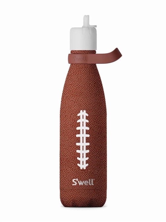 S'well Other - NEW S’well End Zone Football Water Bottle with Flip Straw Lid, 17oz